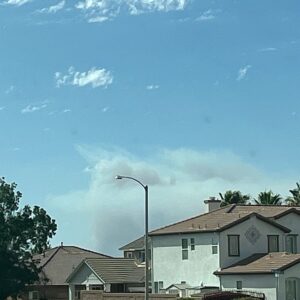 PHOTO View Of The Shore Fire From Moreno Valley California