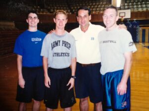 PHOTO Chris Spatola With Coach K And Kevin Houston